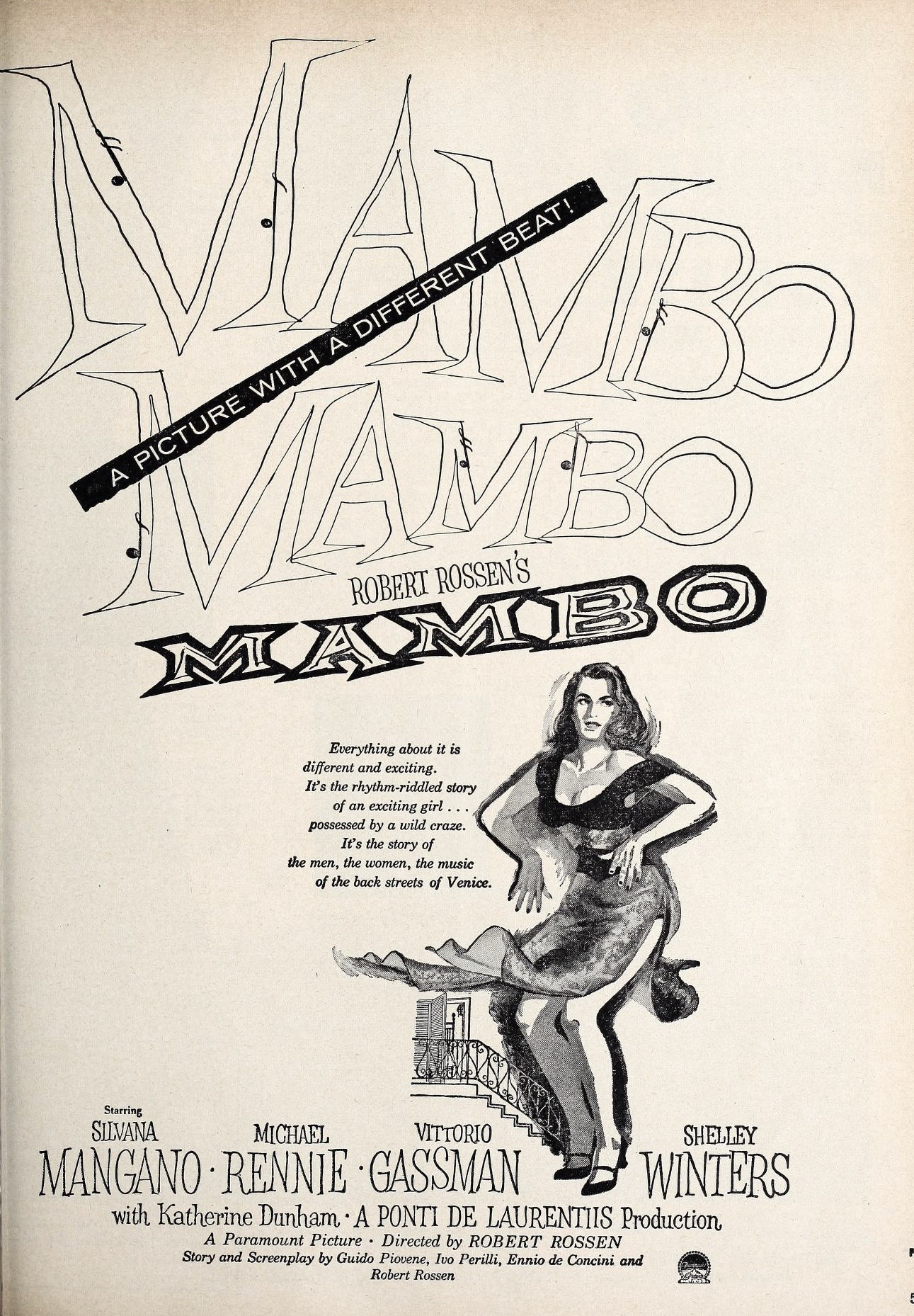 Imagem de referência relacionada a Mambo, item descrito como filme de 1954 dirigido por Robert Rossen