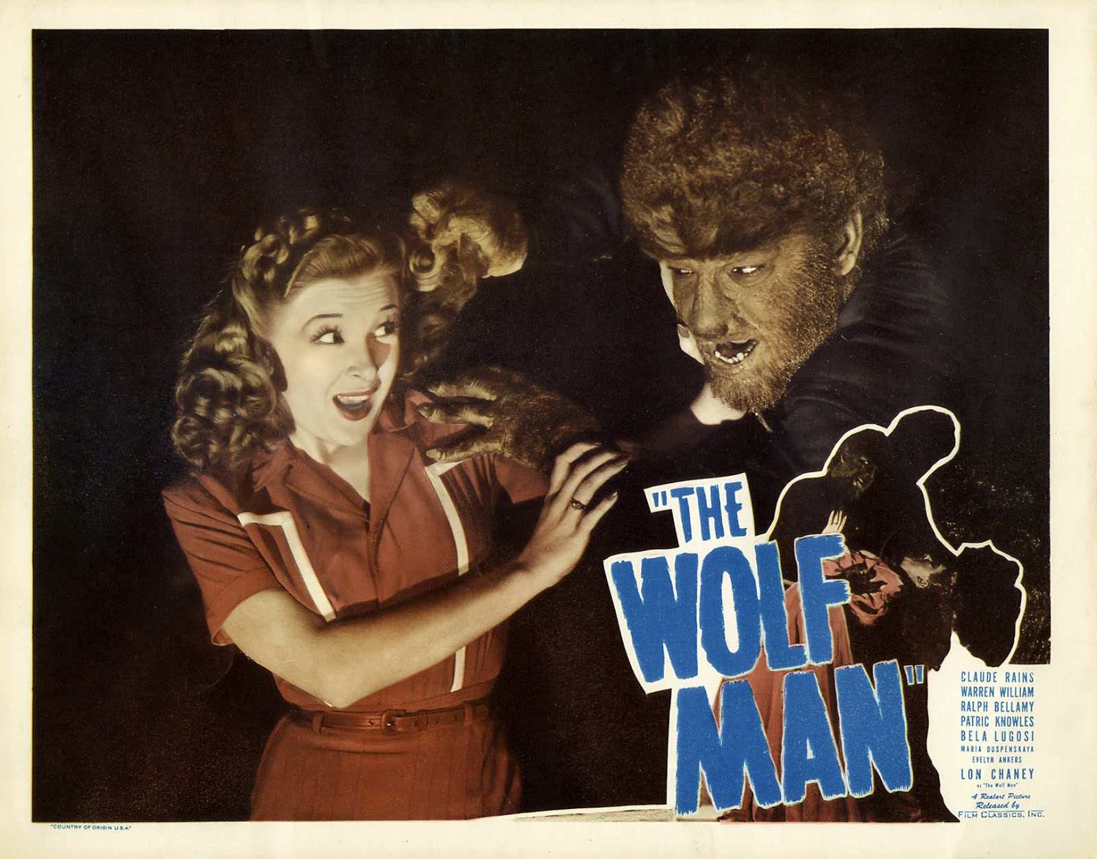 Imagem de referência relacionada a The Wolf Man, item descrito como filme de 1941 dirigido por George Waggner