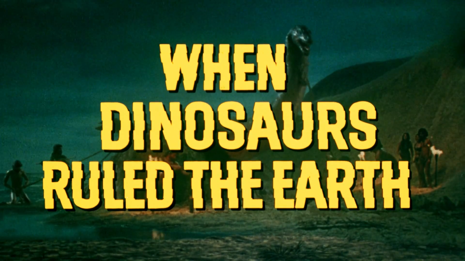 Imagem de referência relacionada a When Dinosaurs Ruled the Earth, item descrito como filme de 1970 dirigido por Val Guest