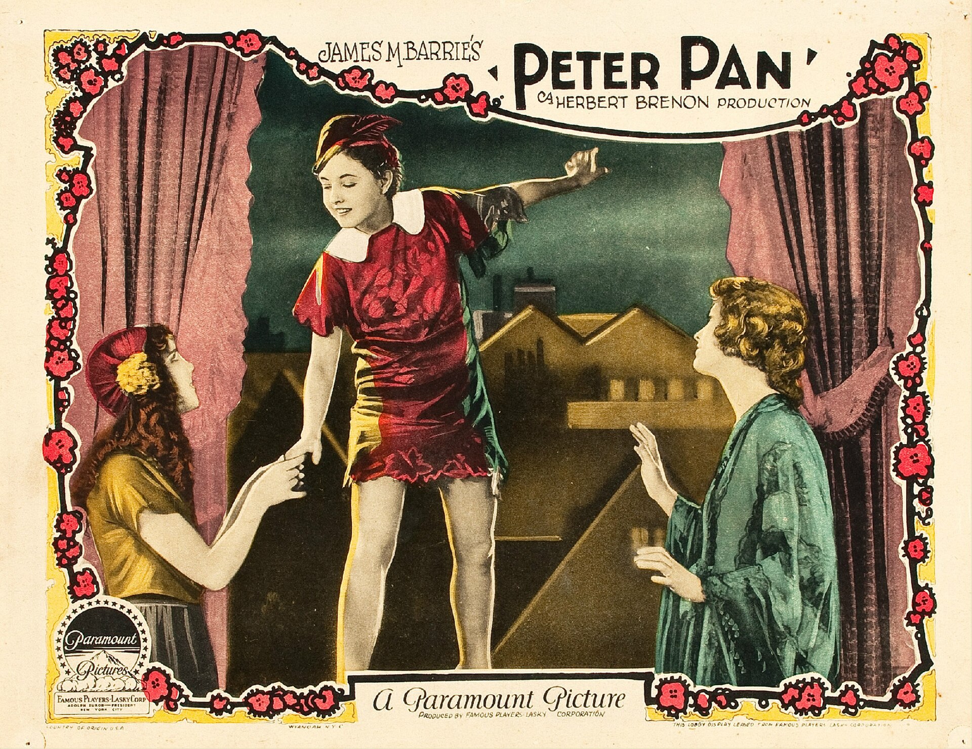 Imagem de referência relacionada a Peter Pan, item descrito como filme de 1924 dirigido por Herbert Brenon